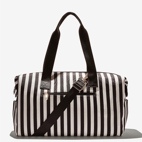 Alice + Olivia Duffle Bag In Positano Stripe ~ A+O Travel ~ Gym Tote ~ Overnight - Picture 14 of 14